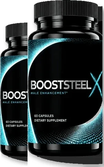 BoostSteelX 2-bottle male vitality supplement package