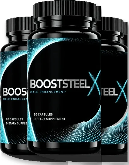 BoostSteelX 3-bottle male vitality supplement package